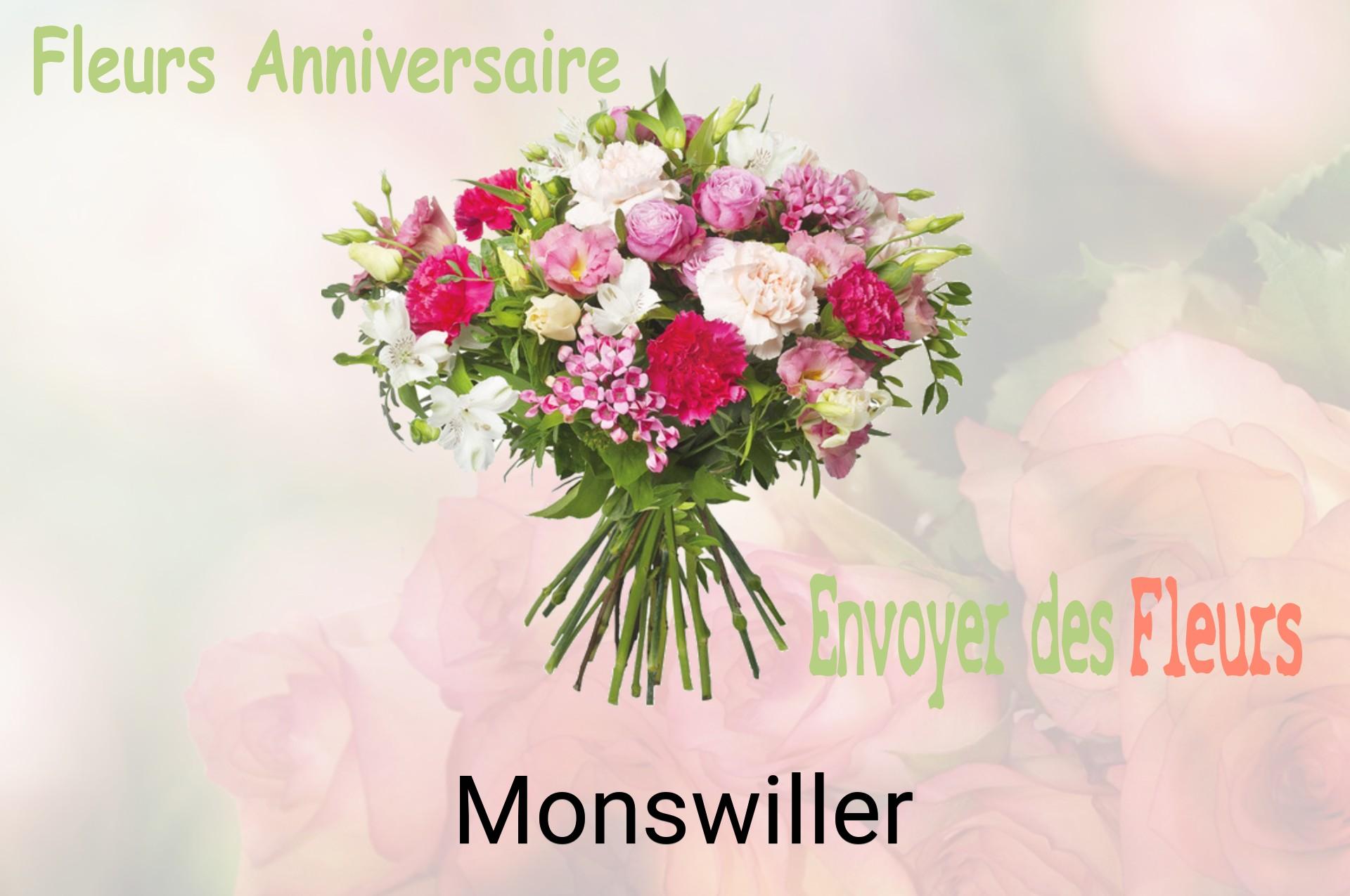 Bouquet de fleurs d’anniversaire livré à Monswiller